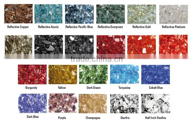 Decorative crushed glass
