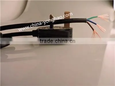 PVC Insulation H05VV-F 3G 0.75mm2/1mm2/1.5mm2 British three pin plug with AC power cord