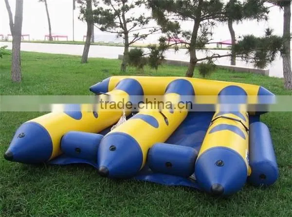 crazy PVC well materia water toy,inflatable flying fish for sea