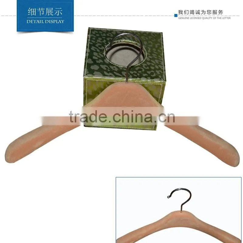 Luxury Brown Heavy Duty Bridal Wedding Dress Hanger In Flocking