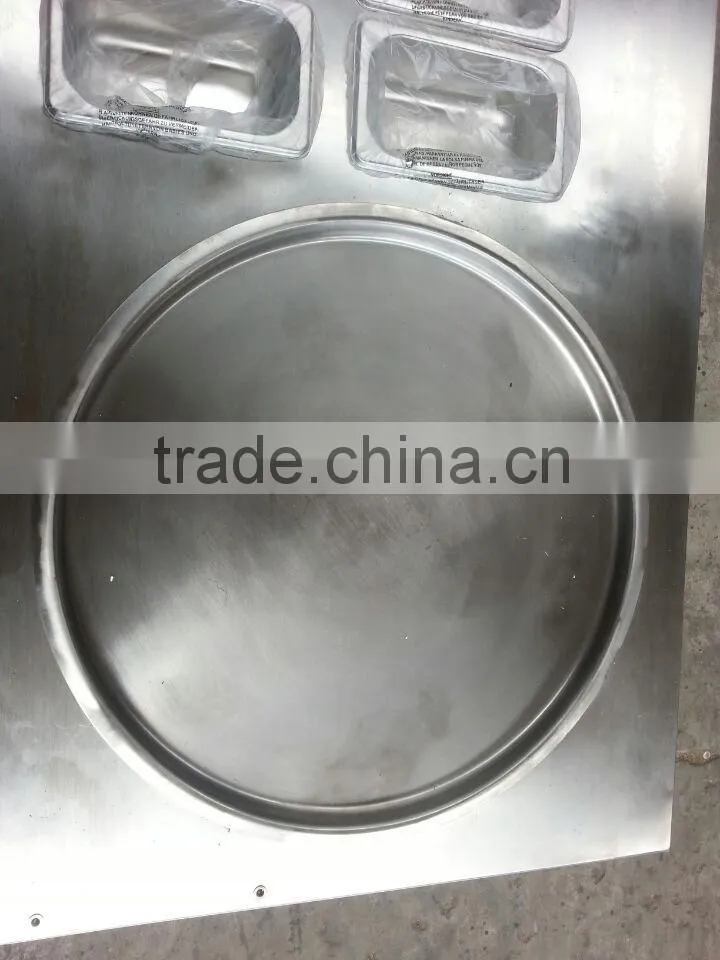 2016 new arrival double pans fried ice cream machine with 10 trays