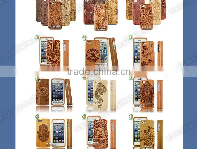 EXW Price wooden phone case mobile phone case with laser For Samsung Galaxy S6 Case.