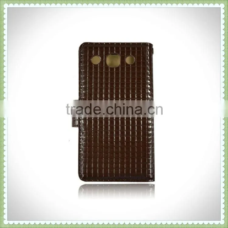 Simple slim flip book case cover for Wiko Cink Five