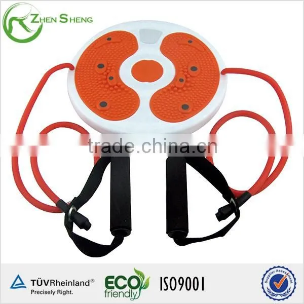 ZHENSHENG figure waist twister fitness equipment with TPR pulling rope