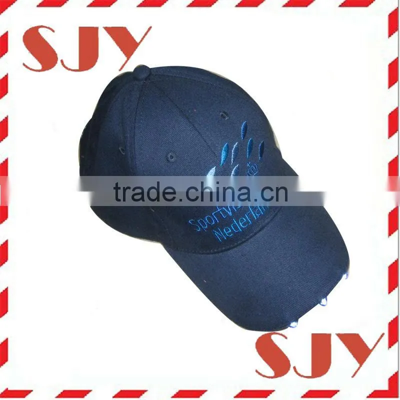 Camo led light baseball cap caps with lights in visor