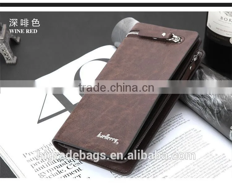 hotsale Baellery Men Business PU leather wallet for young man