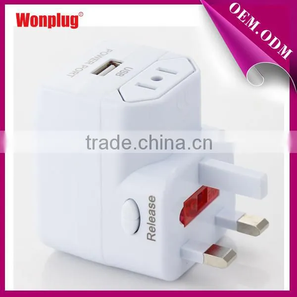 Walmart gold supplier wonplug patent 2015 hot selling cell phone travel charger