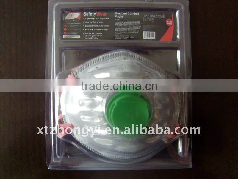 Green valve breathing respirtor mask