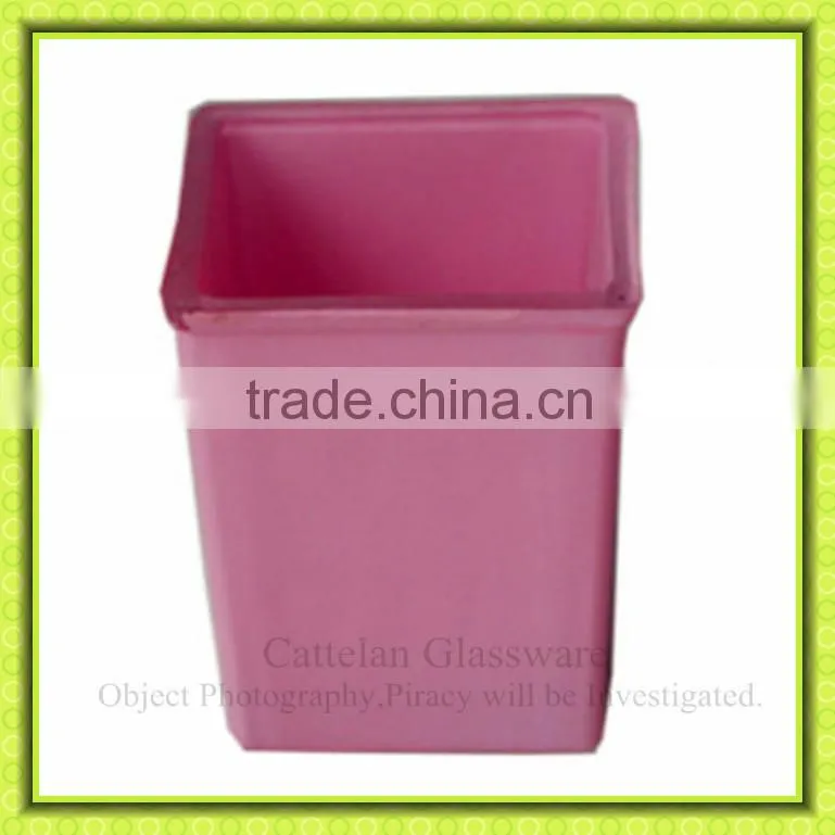 Tableware,pink colored glass vase