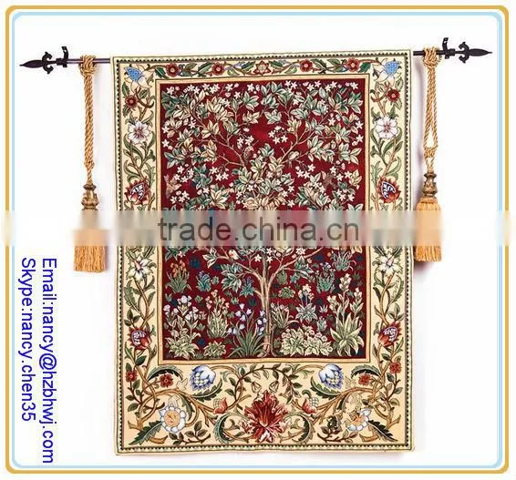 wall led antique tapestry rod