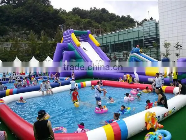 Giant inflatable water slide for adult