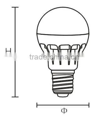 Made in China Energy Saving E27 3W Bulb LED