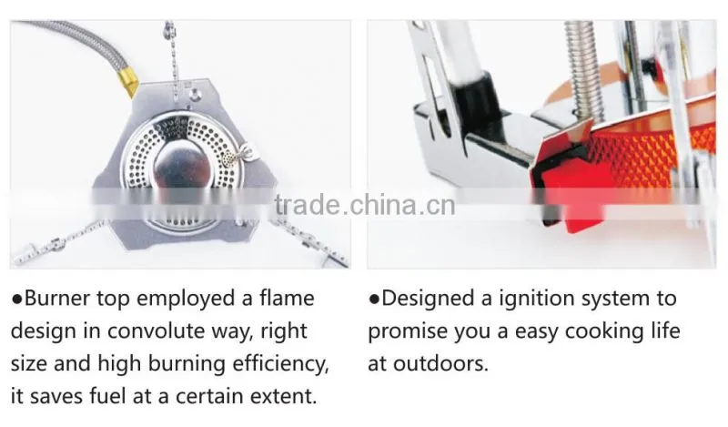 Outdoor Cooking Camping Gas Stove Mini Foldable Stainless Steel Gas Stove Furnace Split Type Butane Propane Burner