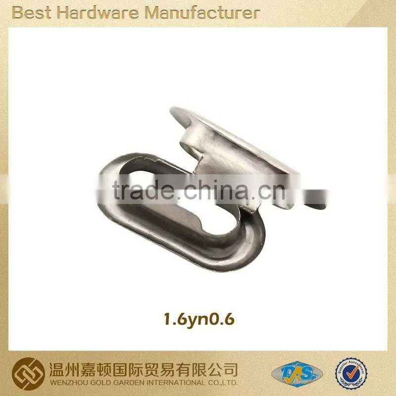 Good quality 16mm*6mm metal Oval Grommet for Apparel Shoe bag