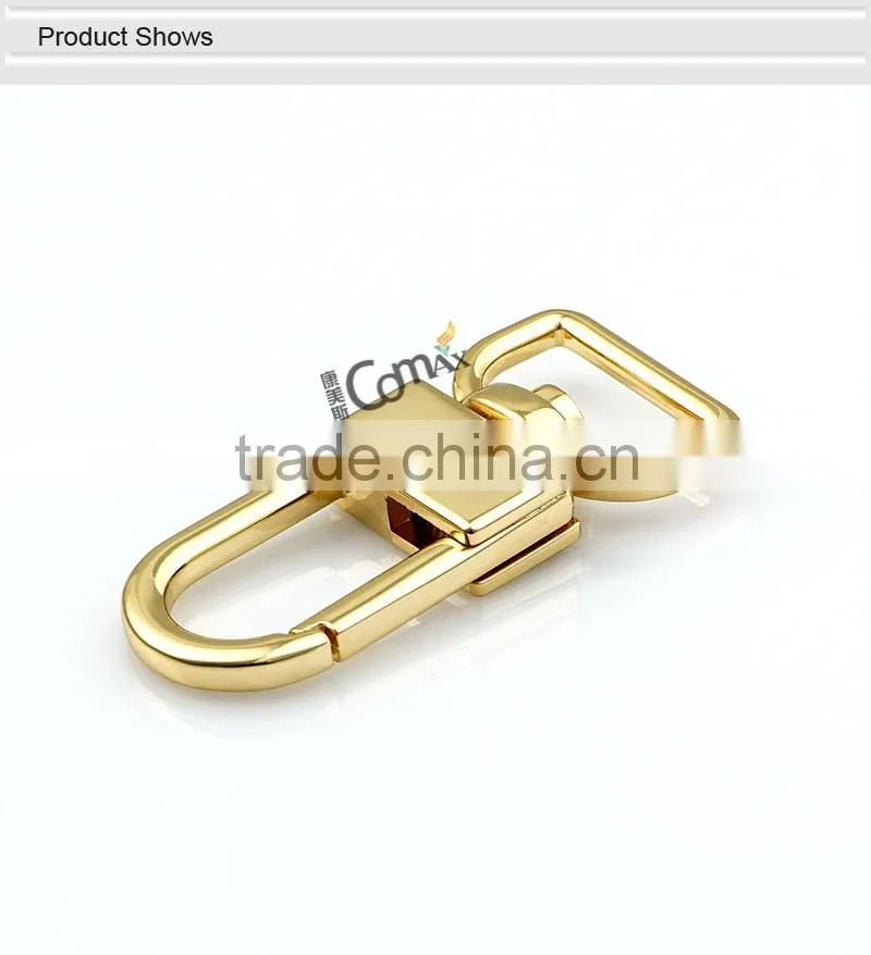 Square shining metal snap hook spare suitcase parts