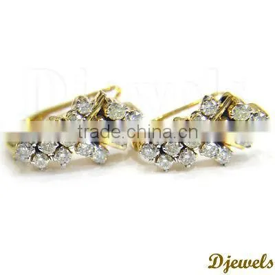 Diamond Gold Earrings, Gold Earrings, Earring Jewellery
