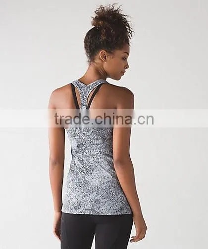 Ladies custom fitness women tank top women gym singlet