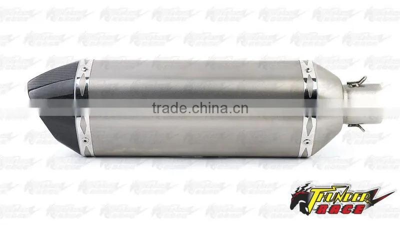 Stainless steel muffler silencer for racing motorcycle