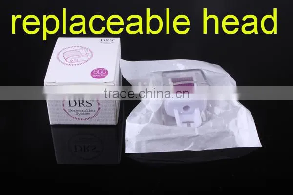 600 Titanium Needles Dermaroller for Body with Changeable Roller Head