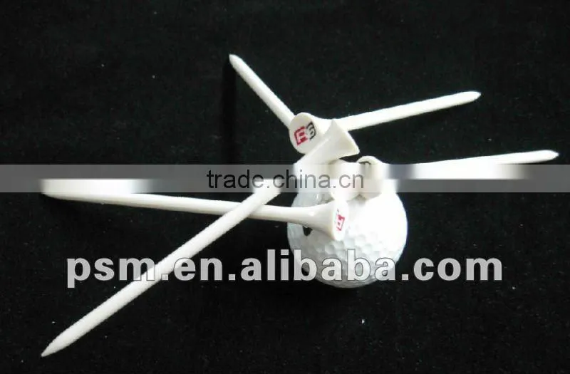 Biodegradable Cornstarch Eco Friendly plastic golf tee