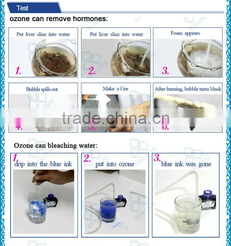 60G enamel water cooling ozonator cell for water treatment