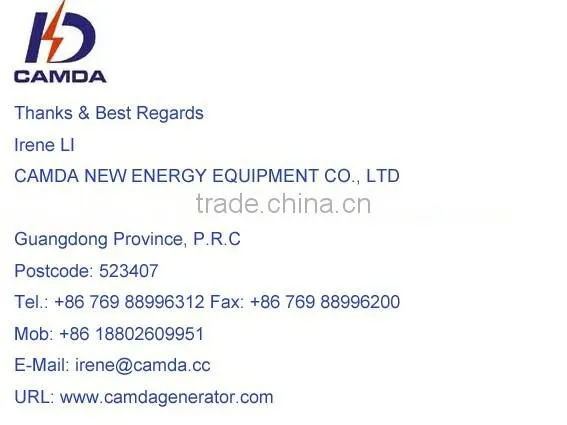CAMDA Hot diesel generator engine 1250 KW diesel power plant container type
