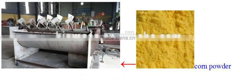 single shaft mixer with oar design for corns