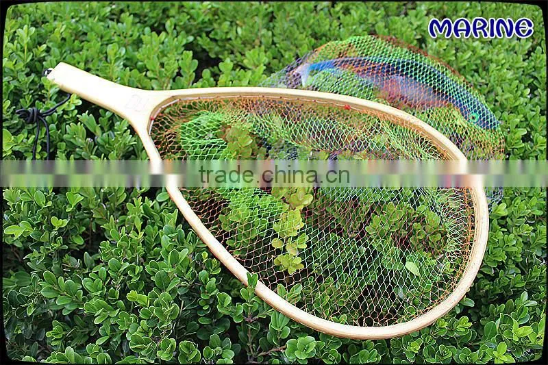 Nylon Fishing Landing Net With Wood Frame