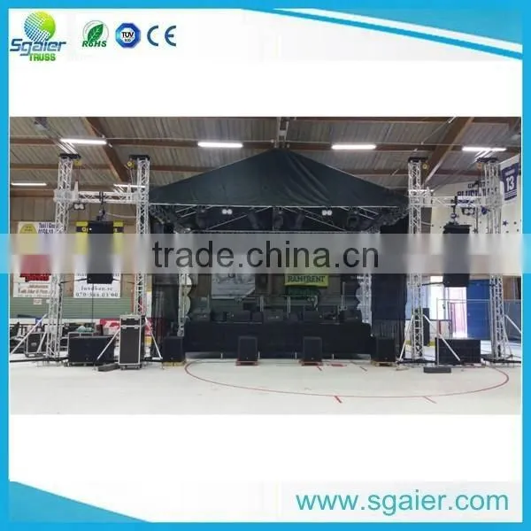 Indoor led aluminum trade show lighting stage trusses for car show