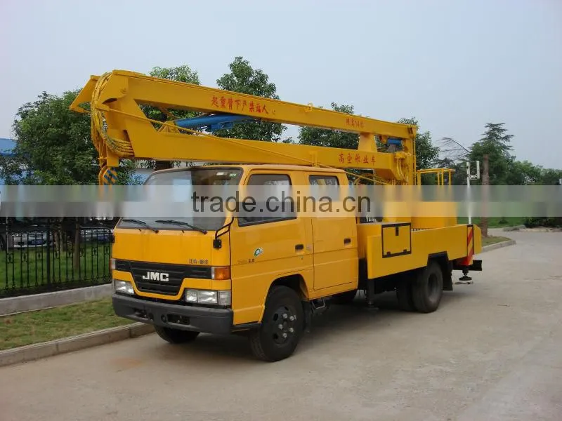 JMC folding arm High-altitude Operation Truck for hot sale,high lifting platform truck