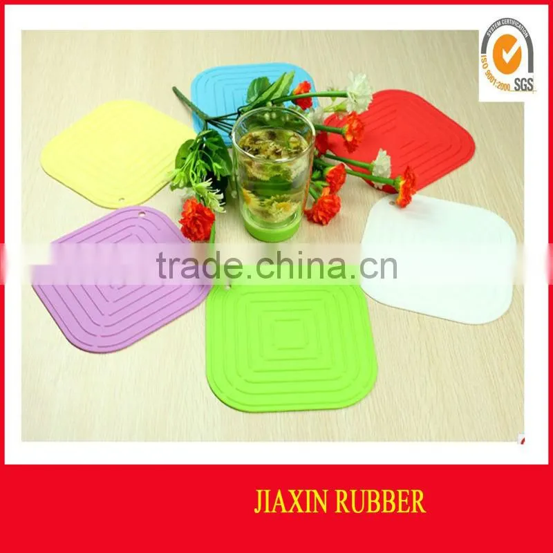 heat resistant design silicone coffeepot /tea cup coaster/mat