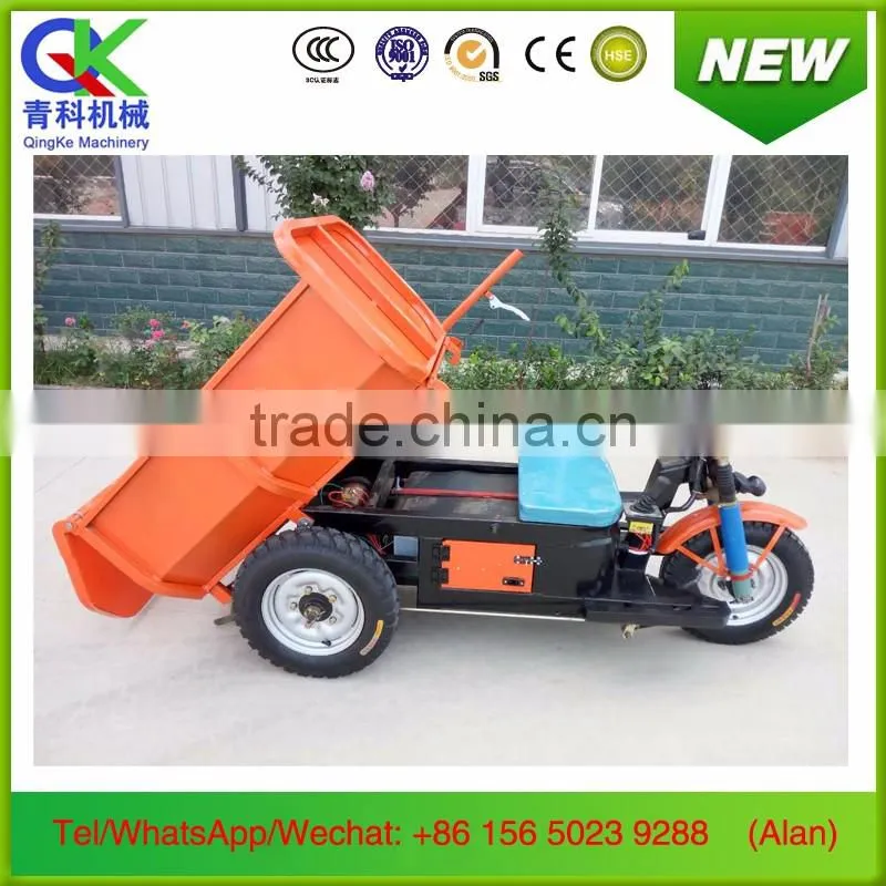 electric power dumper tricycle for agriculture engineering mining cargo logistics
