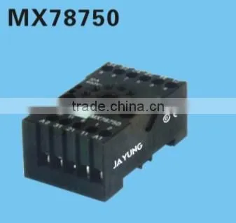 Saipwell 2014 PA66 Plastic Relay Socket MX78750 rele de sockets