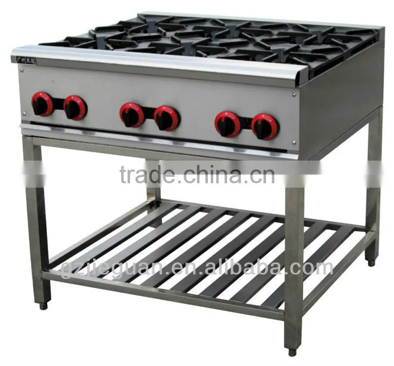 industrial 6 burner gas range GH-6A