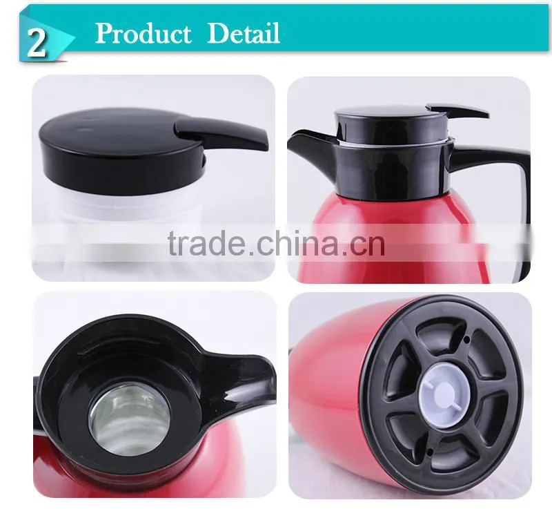 Metal printed outer design fruit infuser borosilicate glass water jug (JGEL)