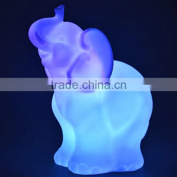 LED multi-colour change rabbit shaped night light for whole sale