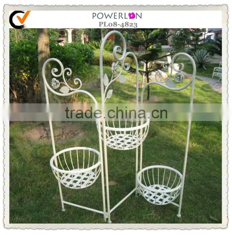 Powerlon Wrought Iron Metal Flower Pot Stand