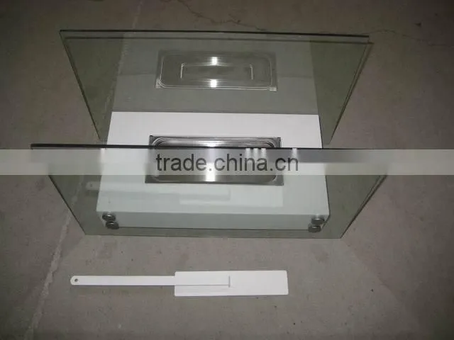 white bio ethanol fireplace with stainless steel box burner and tempered glass
