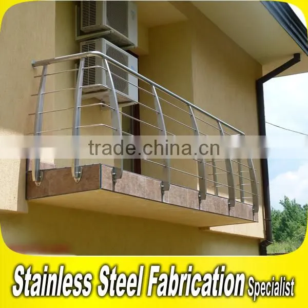 Fashion Design 304 Outdoor Stainless Steel Balcony Railing for Buildings