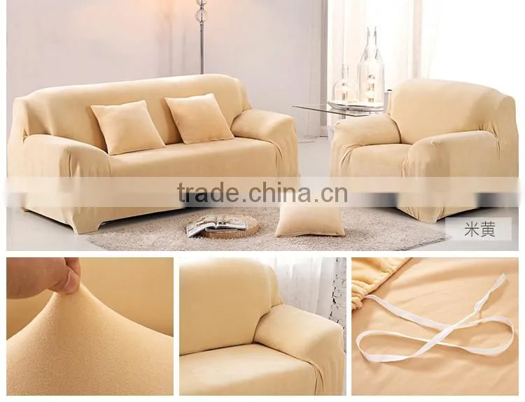 wholesale quality Autumn winter elastc flannel fabric protective sofa cover LQ-SC100