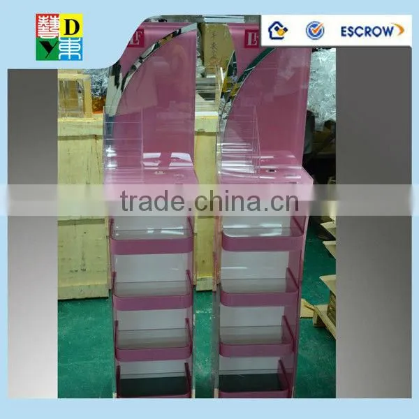 High quality of clear acrylic make up display from shenzhen