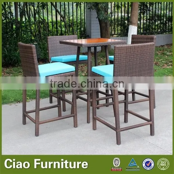 Cheap coffee shop furniture high bar table and chairs set