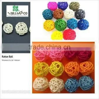 colored rattan decortion items