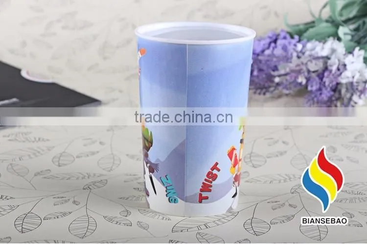 Food grade safe custom printed single wall plastic cup