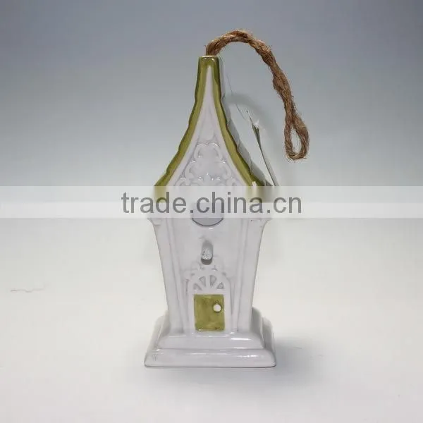 Pottery Handpainting Bird House