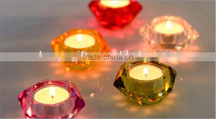 Home Decoration Romantic Wedding Birthday Dinner Crystal Glass Candlesticks