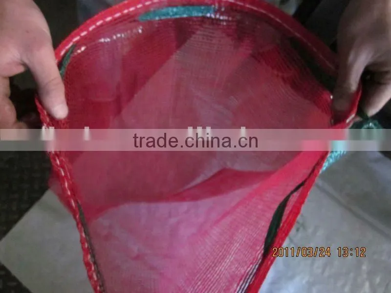 Excellent onion packaging mesh bags, raschel knitted bags