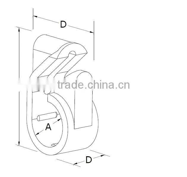 hdmi mooring trefoil fiber power cable cleat by china supplier