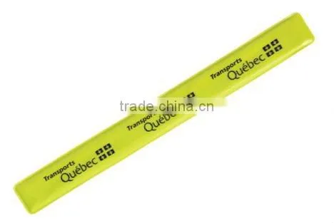 PVC vinyl reflective slap wrap/slap bracelet