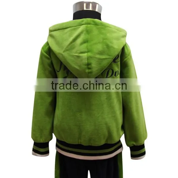 2015 soft velvet wholesale boutique china cheap latest design kids tracksuits